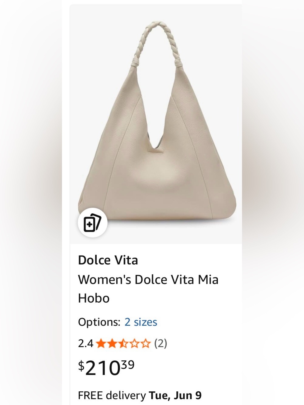 NWT- Dolce Vita womens Dolce Vita Mia Hobo - Picture 11 of 11